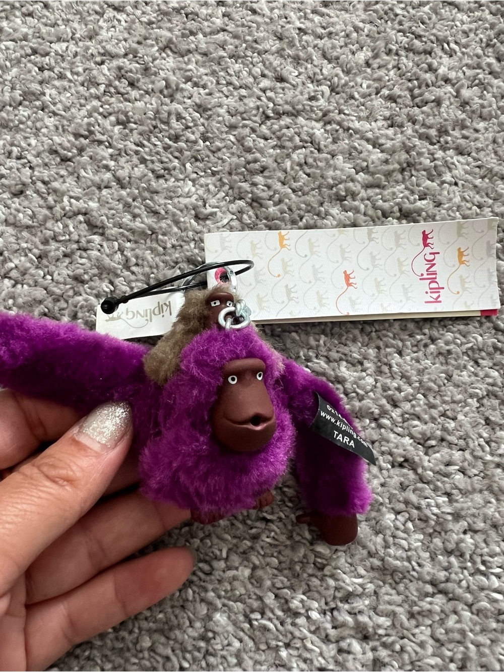 Kipling monkey keychain mommy and me NWT